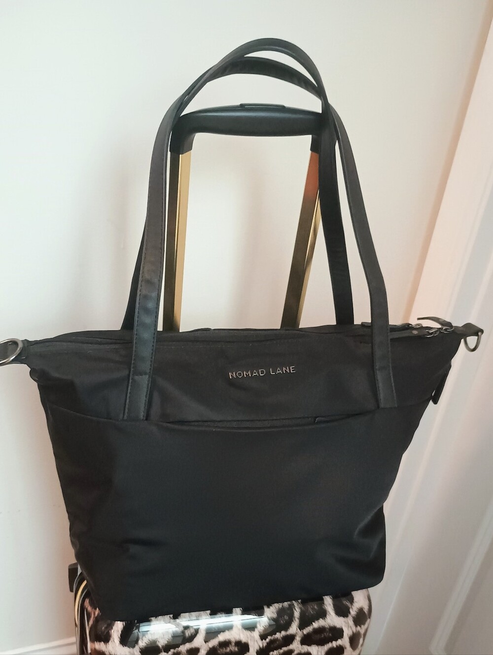 Nomad Lane Black Travel Tote Bag